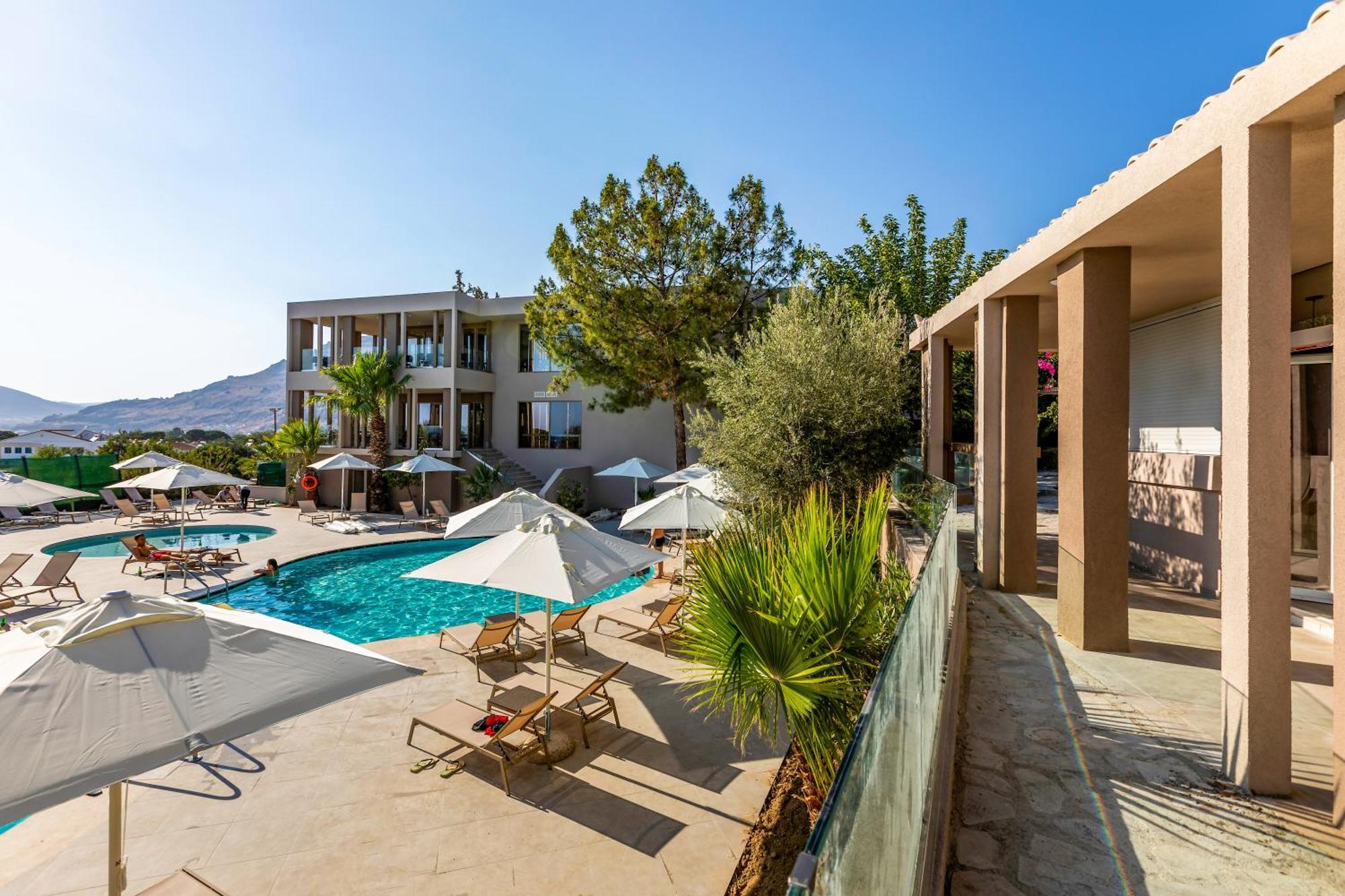Hotel White Olive Premium Lindos à Pefki Extérieur photo